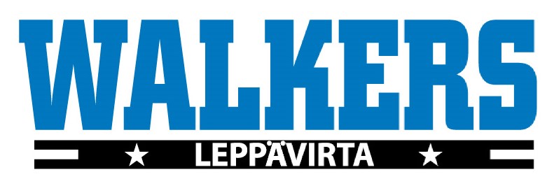 Walkers Leppävirta logo, sinivalkoinen