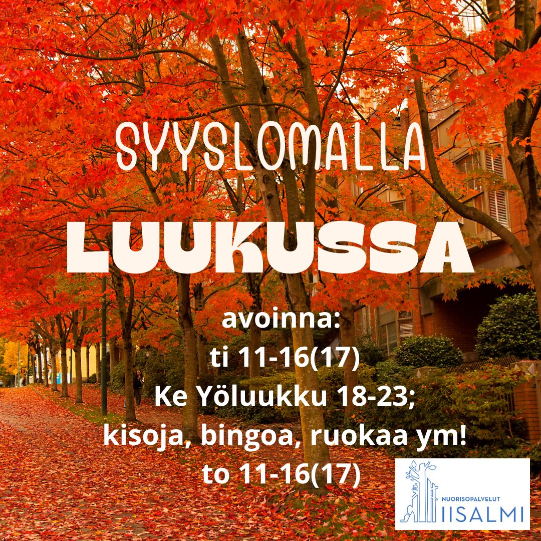 Syksyinen maisema nuorisotila Luukku