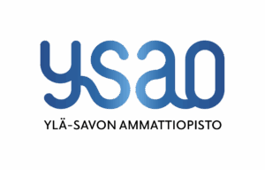 Ylä-Savon ammattiopiston logo sininen teksti