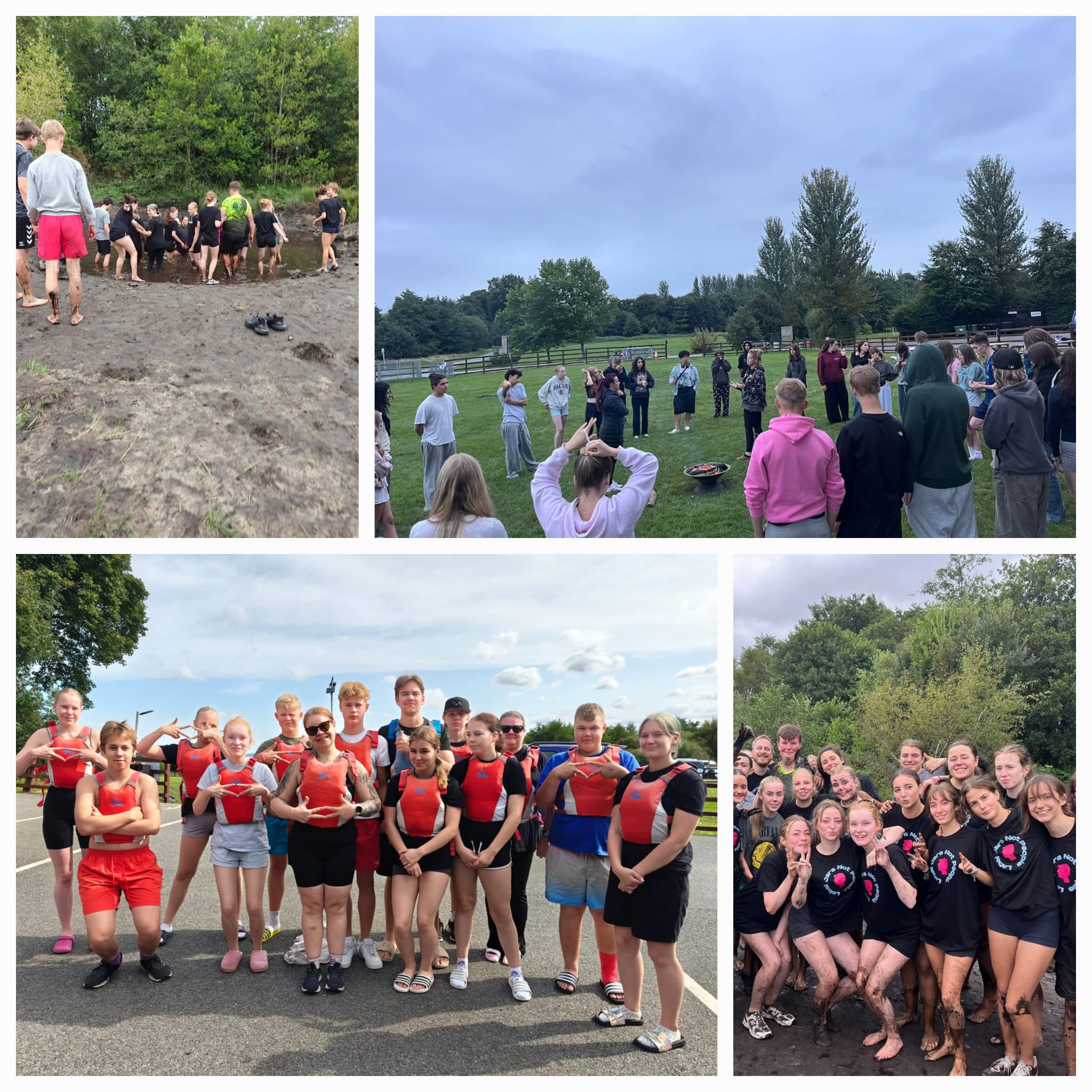 Ryhmä nuoria erilaisten aktiviteettien parissa Irlannissa