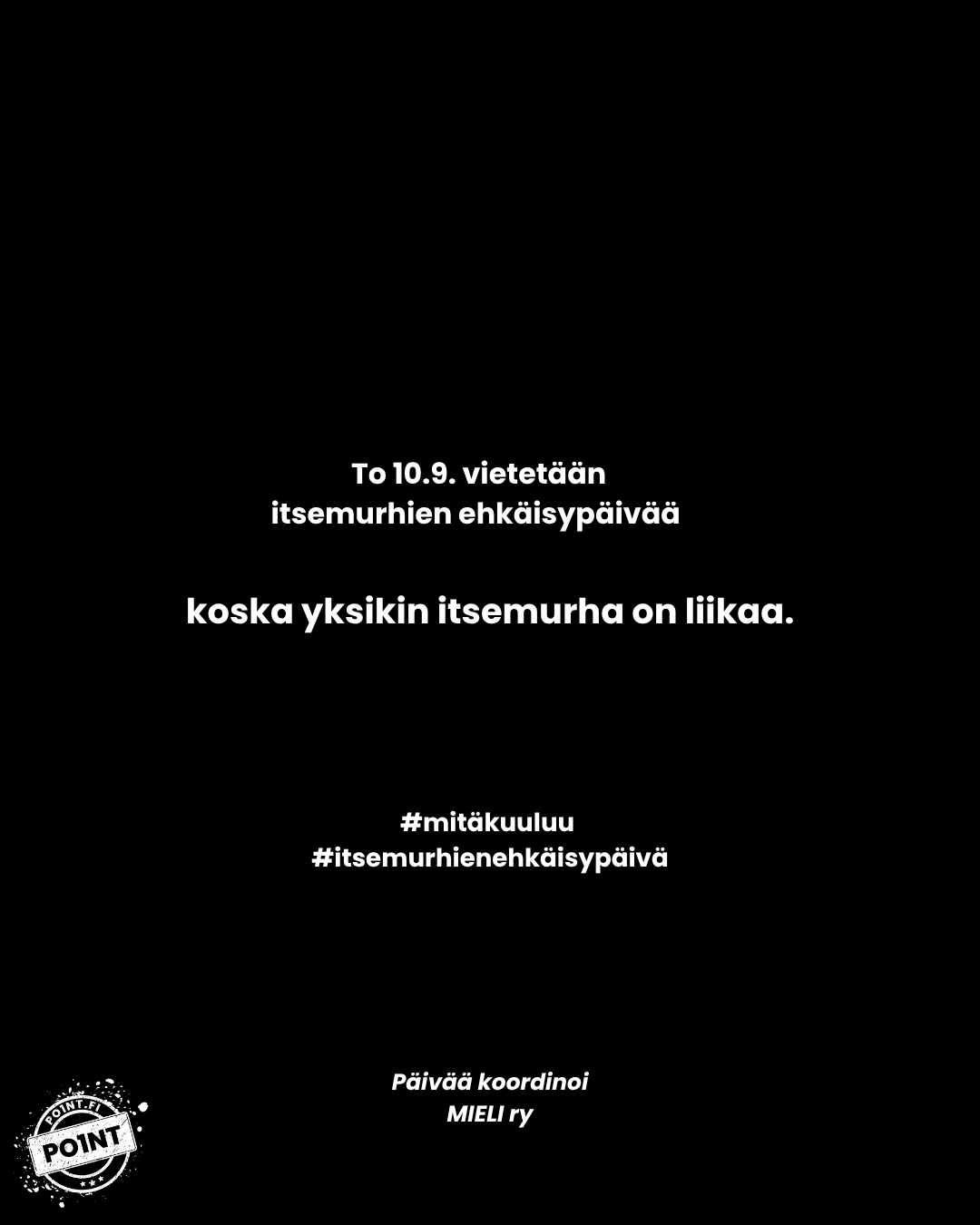 Itsemurhien ehkäisypäivä IG karuselli 4