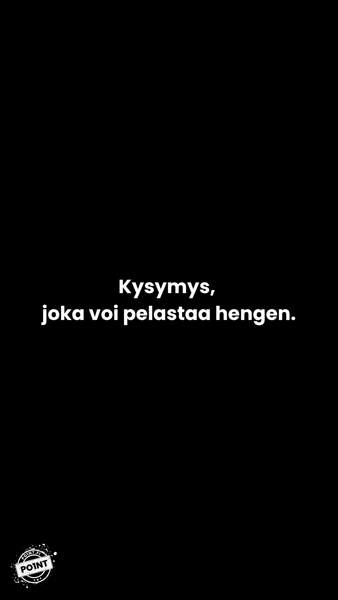 Itsemurhien ehkäisypäivä IG stoori 2